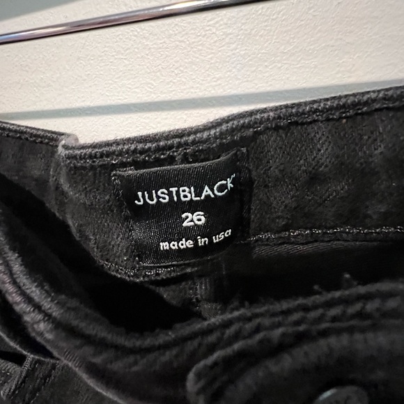 Just black, denim shorts - Picture 5 of 5